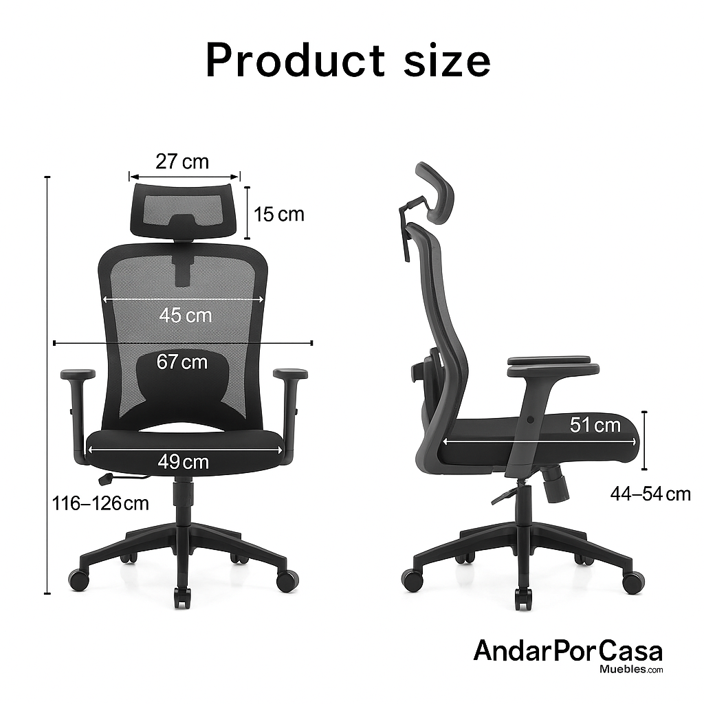 Silla de Oficina Ergonómica Sammy-H con Soporte Lumbar