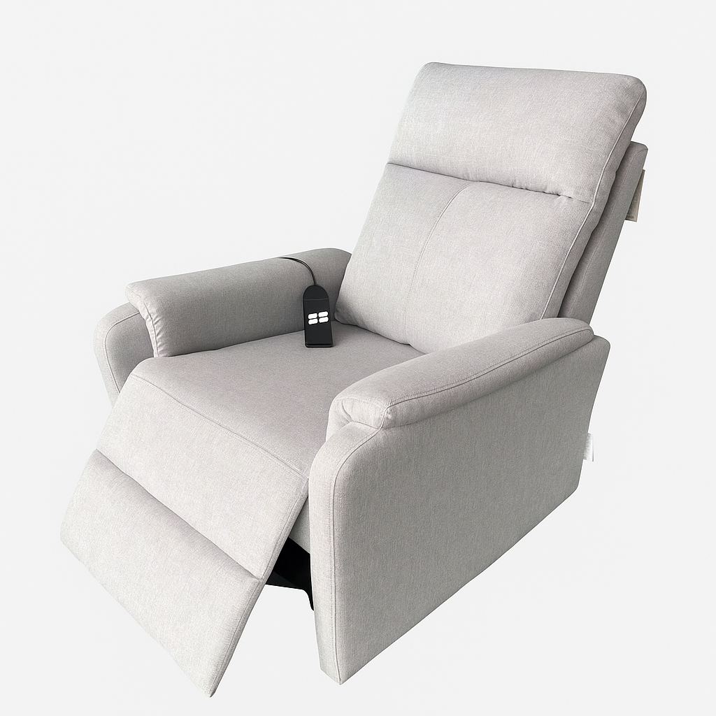Descubre el sillón relax elevable Celyon en gris. Confort ergonómico, diseño moderno y medidas 77×87×100 cm para un descanso sin esfuerzo.