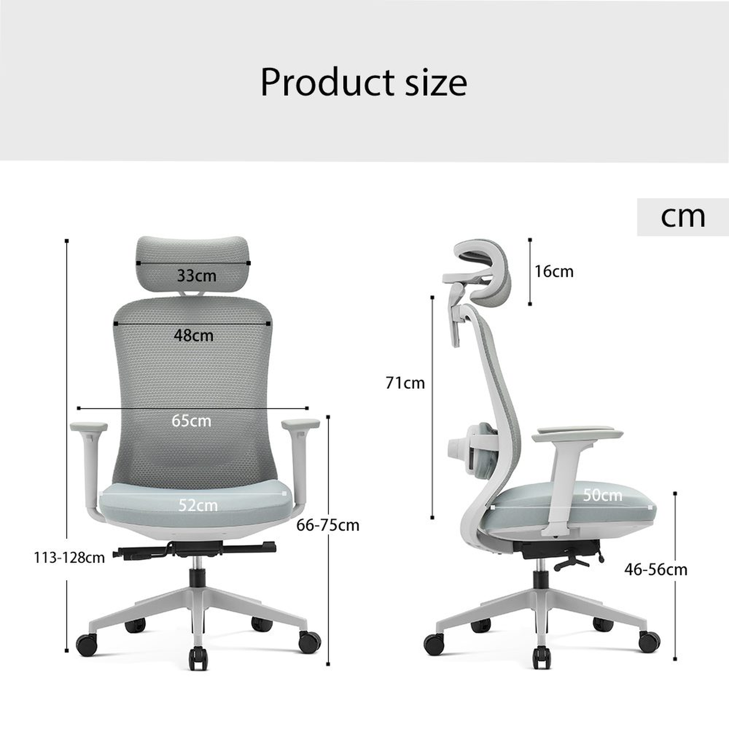 Silla de Oficina Ergonómica Syno-HG con Masaje Lumbar Eléctrico