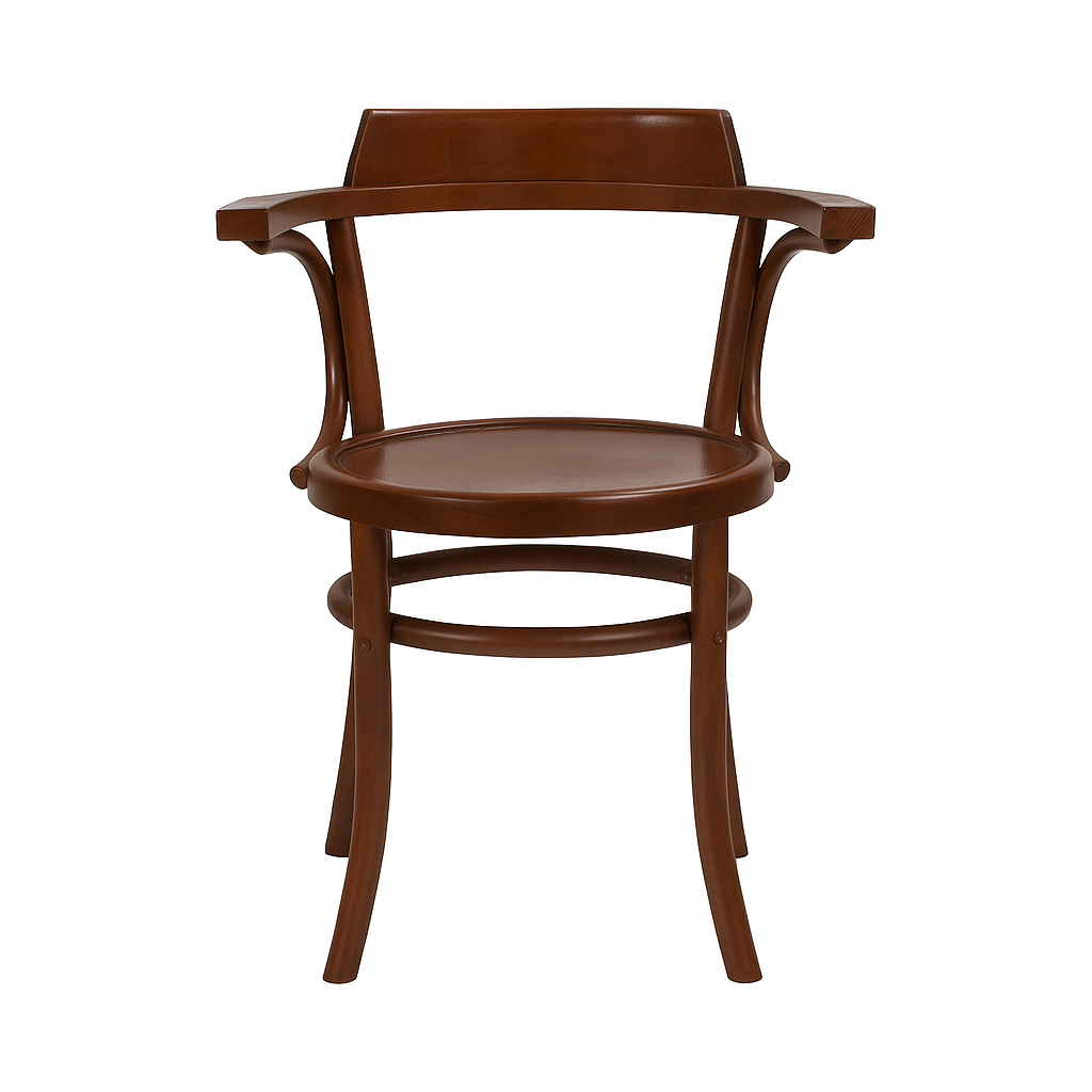 Diseño elegante y clásico, característico en mobiliario de hostelería. Sillas de madera ideales para complementar la decoración de bares y restaurantes.