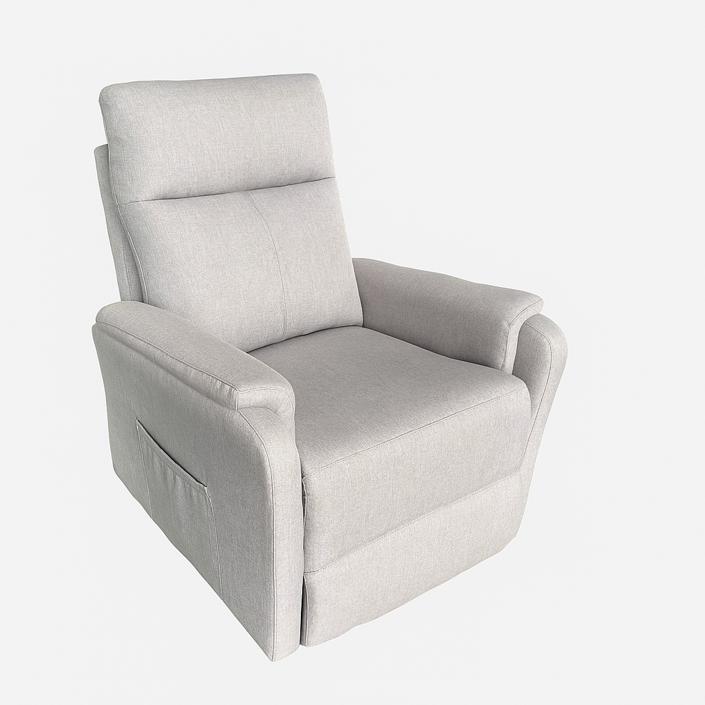Descubre el sillón relax elevable Celyon en gris. Confort ergonómico, diseño moderno y medidas 77×87×100 cm para un descanso sin esfuerzo.
