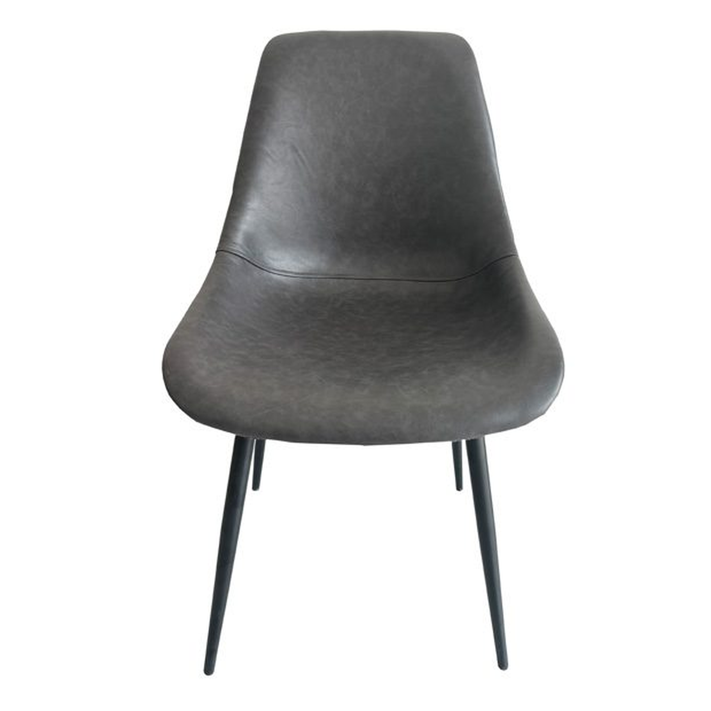 Silla estilo industrial tapizada en polipiel con patas de acero en negro. Estilo vintage industrial capaz de modernizar todas las estancias.