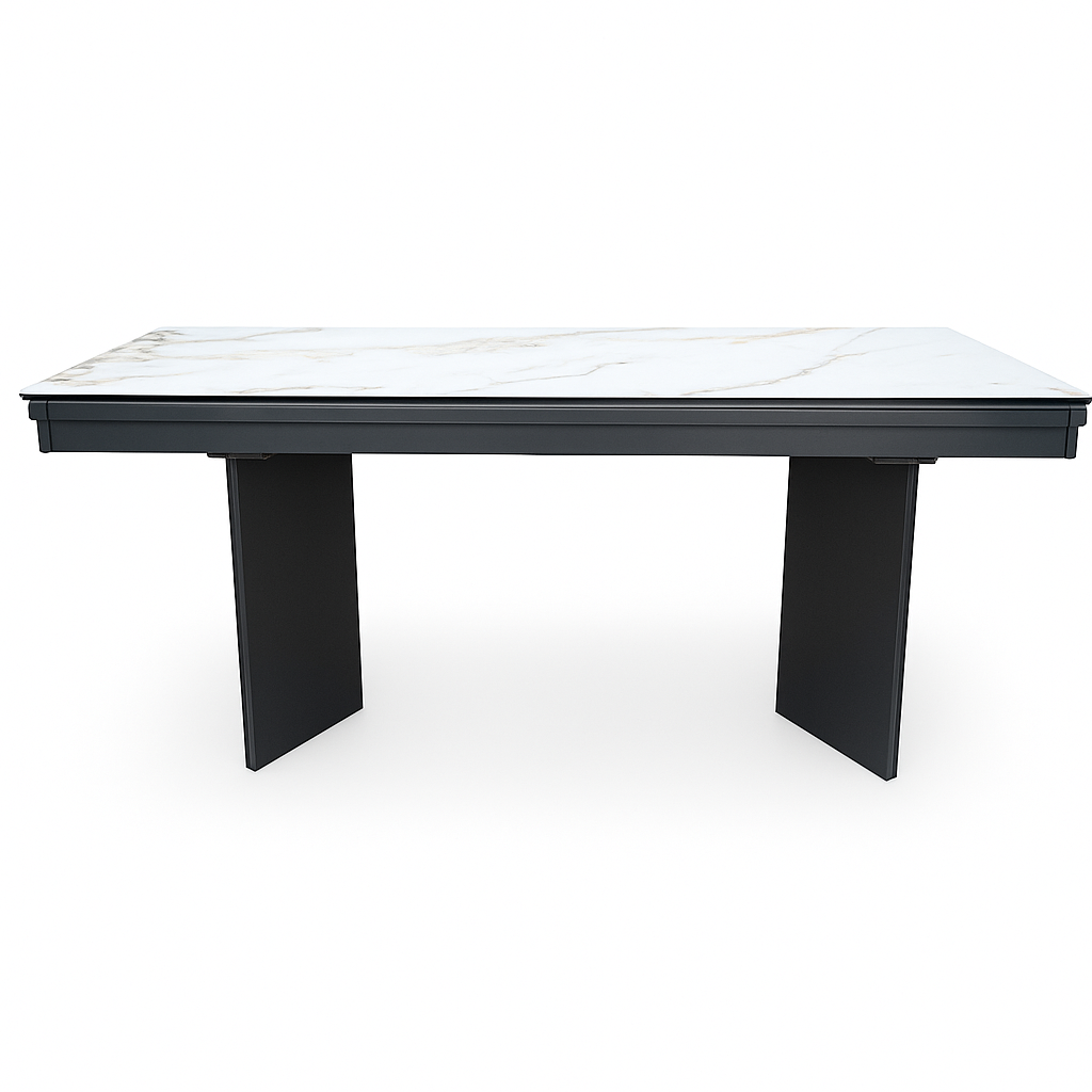 Mesa de porcelánico Calia con tablero cerámico