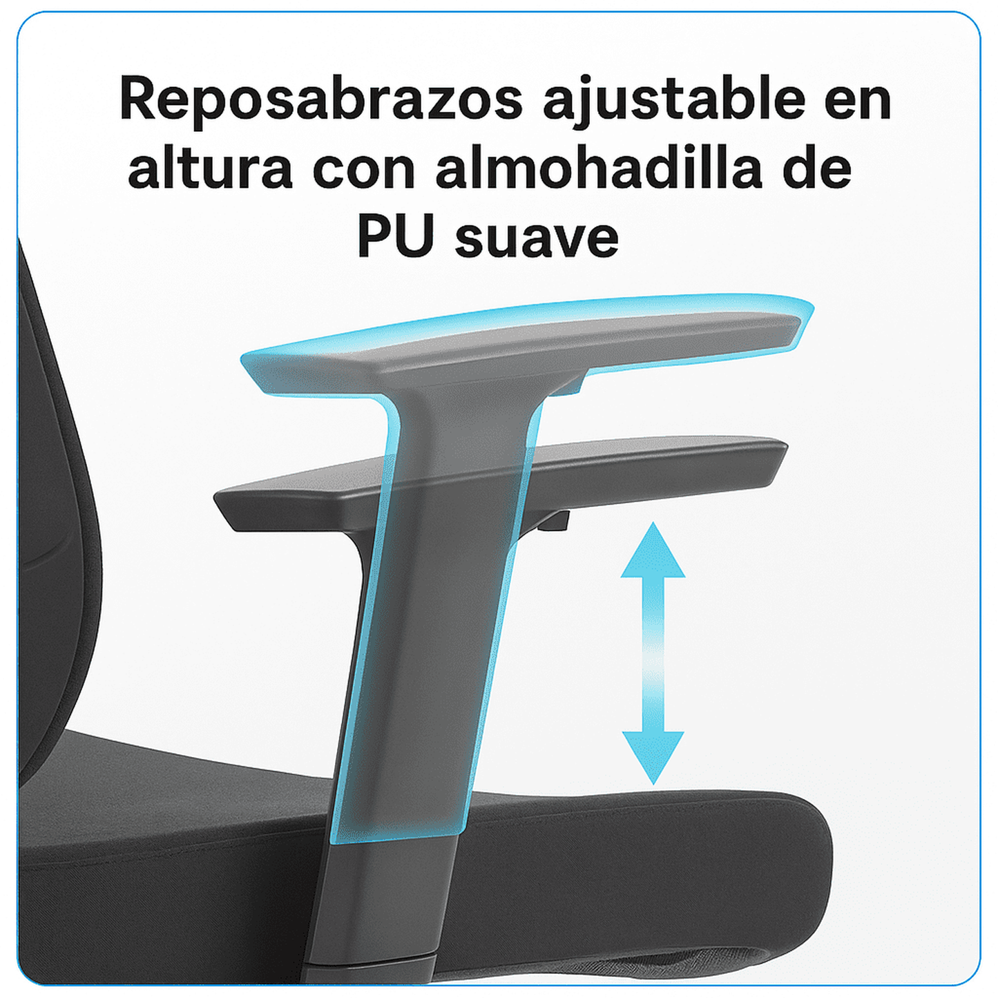 Silla de Oficina Ergonómica Icon-H con Soporte Lumbar 2D