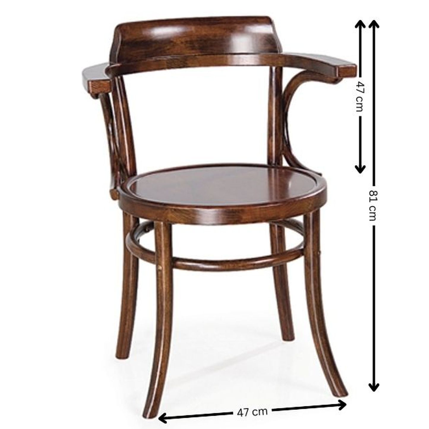 Diseño elegante y clásico, característico en mobiliario de hostelería. Sillas de madera ideales para complementar la decoración de bares y restaurantes.