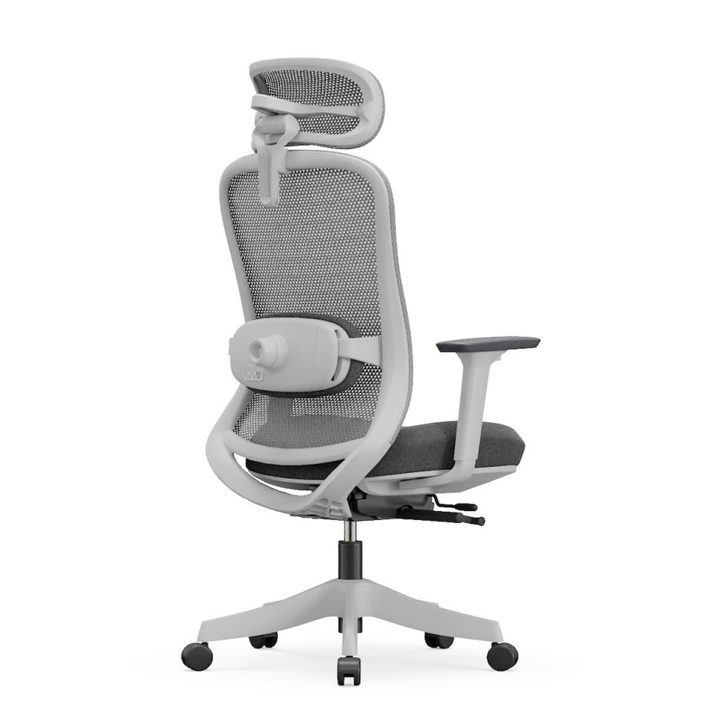 Silla de oficina ergonómica con respaldo de malla, masaje lumbar eléctrico, reposabrazos 3D y 5 posiciones. Confort y diseño para tu espacio de trabajo.