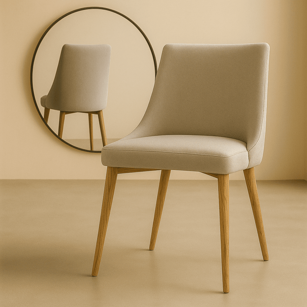 Pack de 2 sillas de comedor tapizadas «Safi»