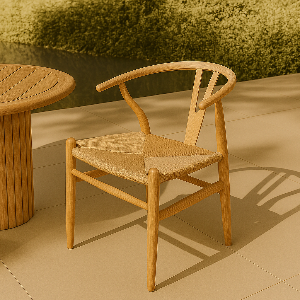 Pack de 2 sillas de comedor en madera de Olmo «Biar»