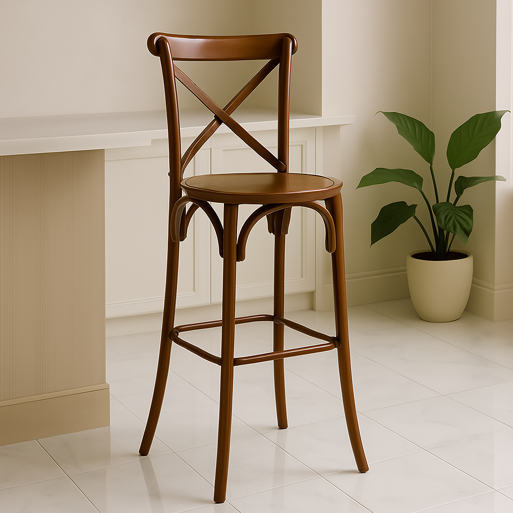 Pack de 2 taburetes en madera de Olmo «Alcoy»