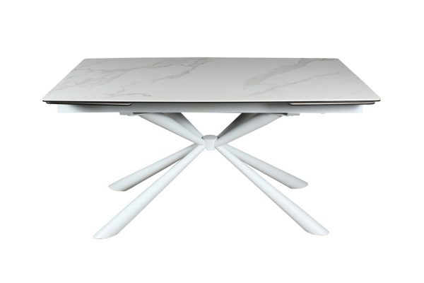 MESA DE COMEDOR EXTENSIBLE EN PORCELÁNICO - MODELO "DAMASCO"