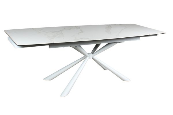 MESA DE COMEDOR EXTENSIBLE EN PORCELÁNICO - MODELO "DAMASCO"