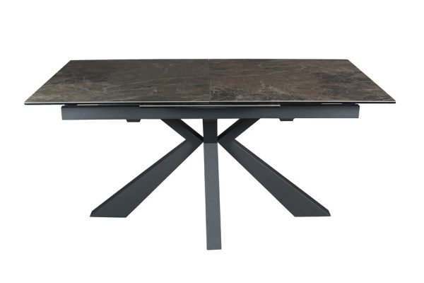 MESA PORCELÁNICA EXTENSIBLE - MODELO "TARTUS" negra