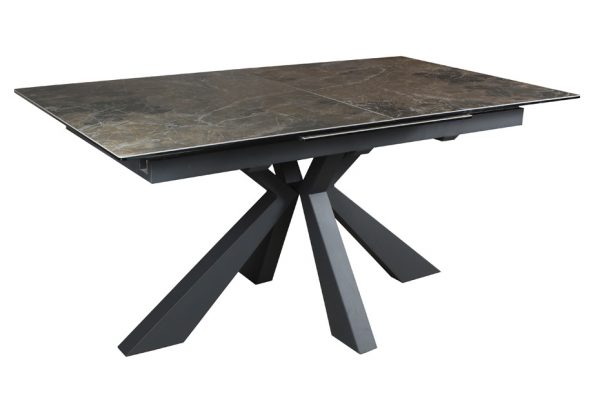 MESA PORCELÁNICA EXTENSIBLE - MODELO "TARTUS" negra