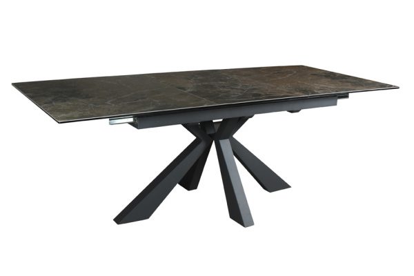 MESA PORCELÁNICA EXTENSIBLE - MODELO "TARTUS" negra
