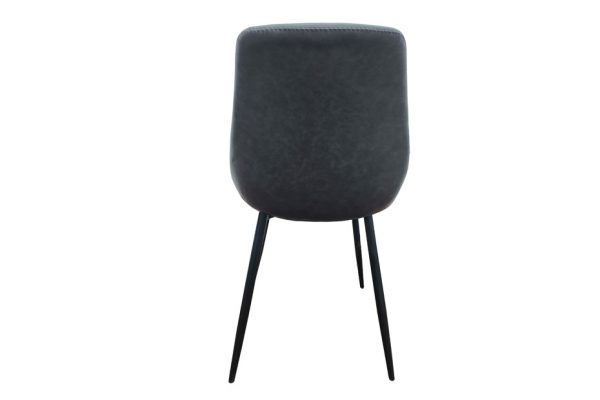 PACK DE 2 SILLAS ESTILO INDUSTRIAL POLIPIEL CON PATAS DE ACERO - MODELO "MÉRIDA"