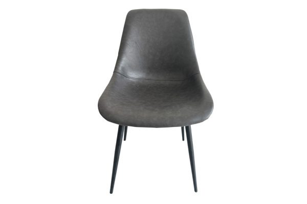 PACK DE 2 SILLAS ESTILO INDUSTRIAL POLIPIEL CON PATAS DE ACERO - MODELO "MÉRIDA"