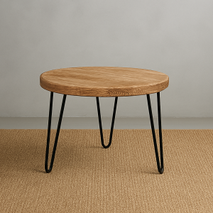 Mesa auxiliar en madera de pino reciclado "Syke"