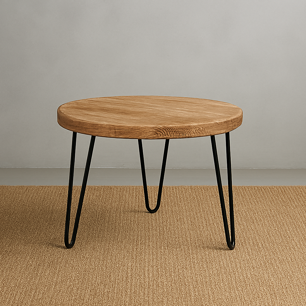 Mesa auxiliar en madera de pino reciclado «Syke»