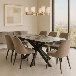 Mesa extensible porcelánica "Beirut"