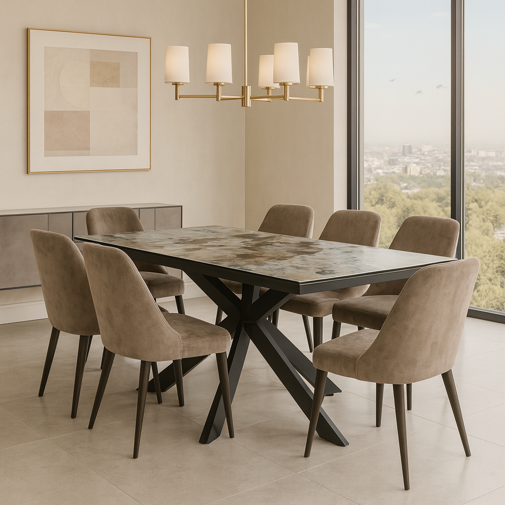 Mesa extensible porcelánica «Beirut»