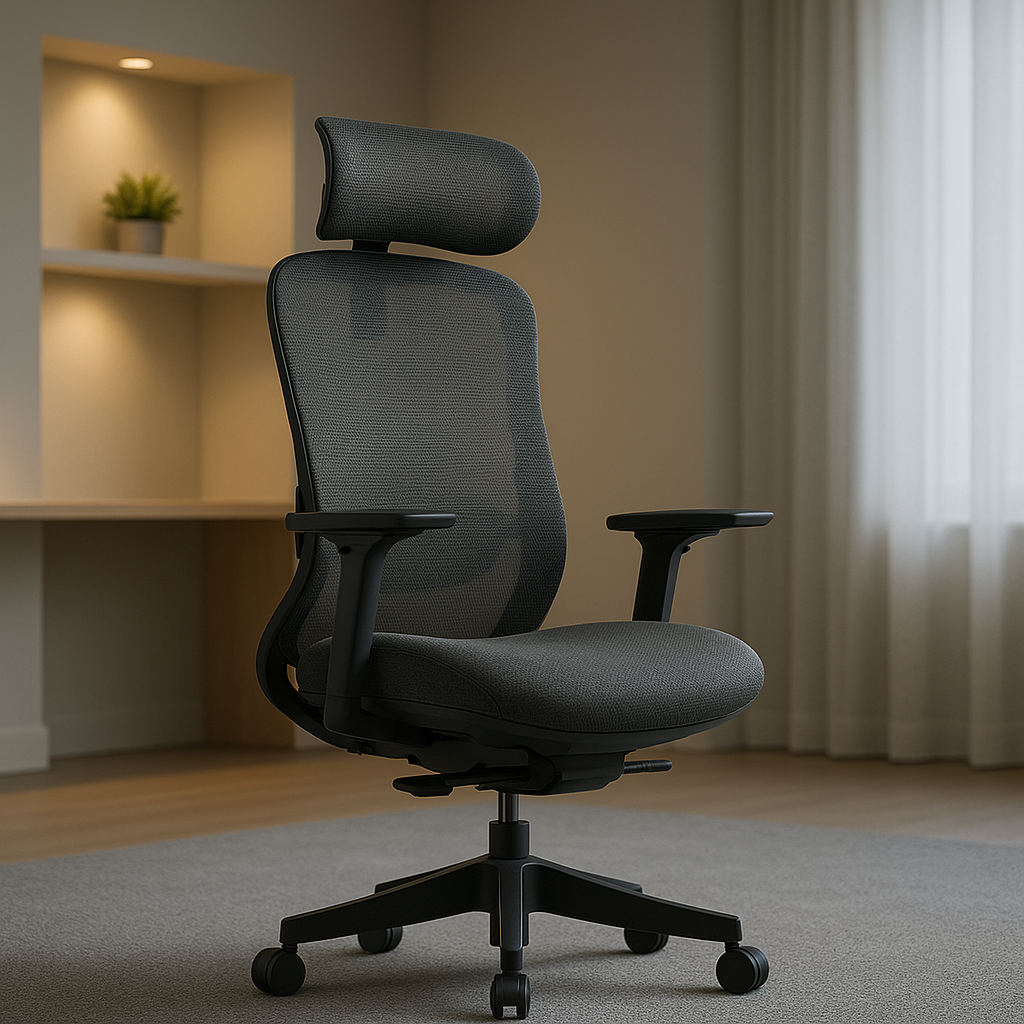 Silla de Oficina Ergonómica Syno-H con Masaje Lumbar Eléctrico