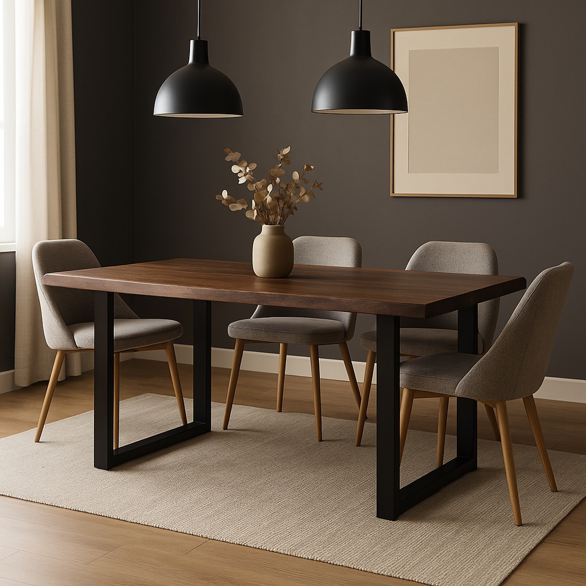 Mesa de comedor de Acacia «Vilna»