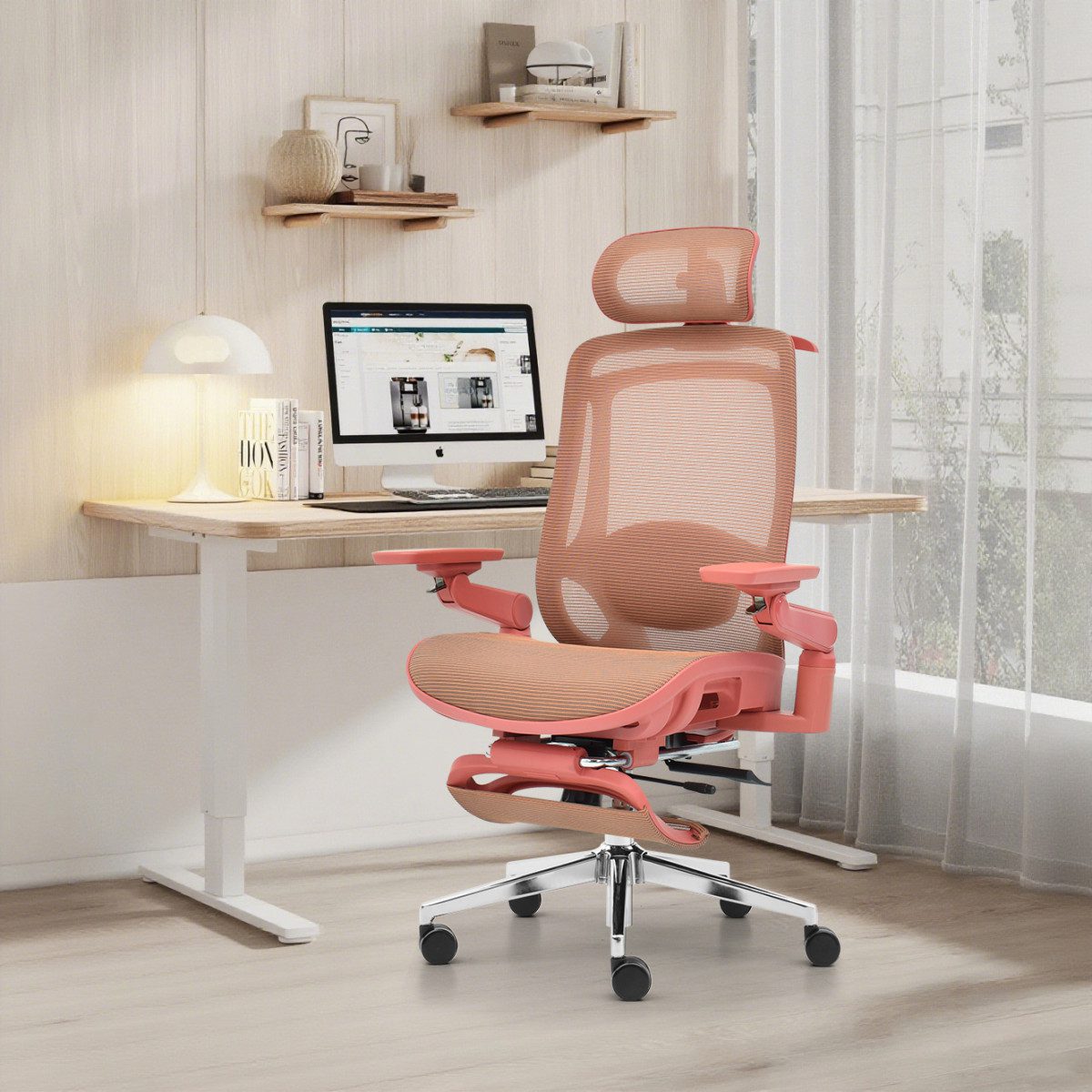 Silla de Oficina Ergonómica Icon-HRMF Plus con Reposapiés