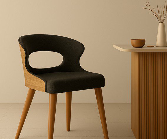 Estética en las sillas de madera para el comedor